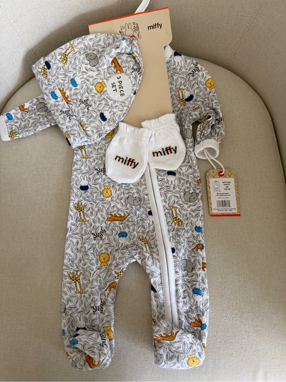 Miffy 3 Piece Baby Clothes